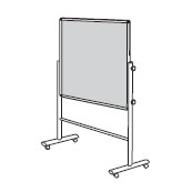 Double Sided Mobile Notice Board